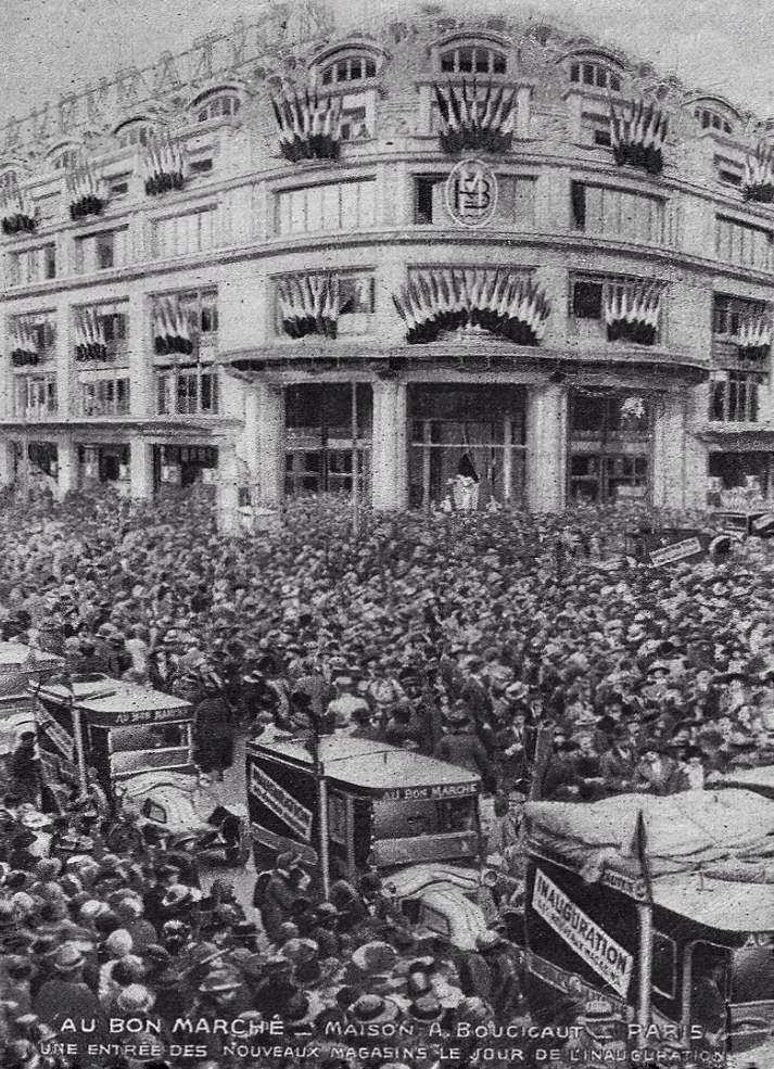 La foule du Bon Marché